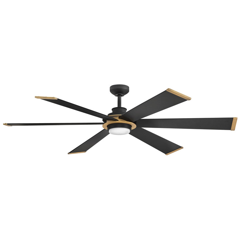 Hinkley Andros LED Ceiling Fan, Matte Black, Matte Black