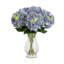 20in. Artificial Hydrangea Arrangement in Glass Vase-1419190082