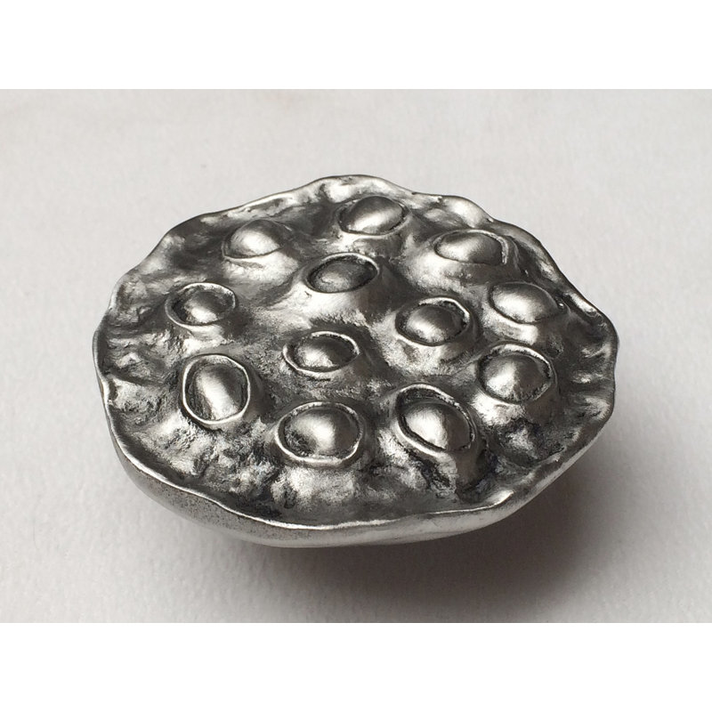 Botanical Novelty Knob, Satin Silver