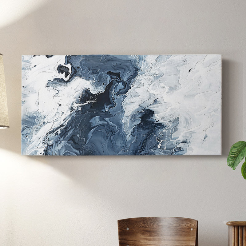 Abstract Series 10 #XCV-Gallery Wrapped Canvas, 24" H x 48" W