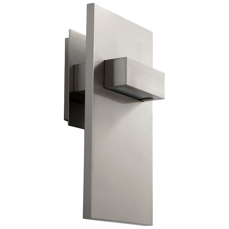 Amarvesh LED Armed Sconce, Satin Nickel