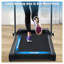 Tapis roulant pliant pour la maison et le bureau, équipement de cardio en métal noir