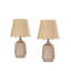 Lampe de table en céramique avec abat-jour festonné Kokeno-324511811