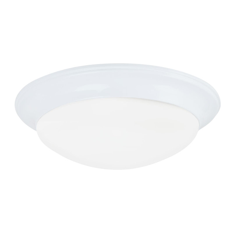 Nash Two Light Ceiling Flush Mount from Generation Lighting , White, No