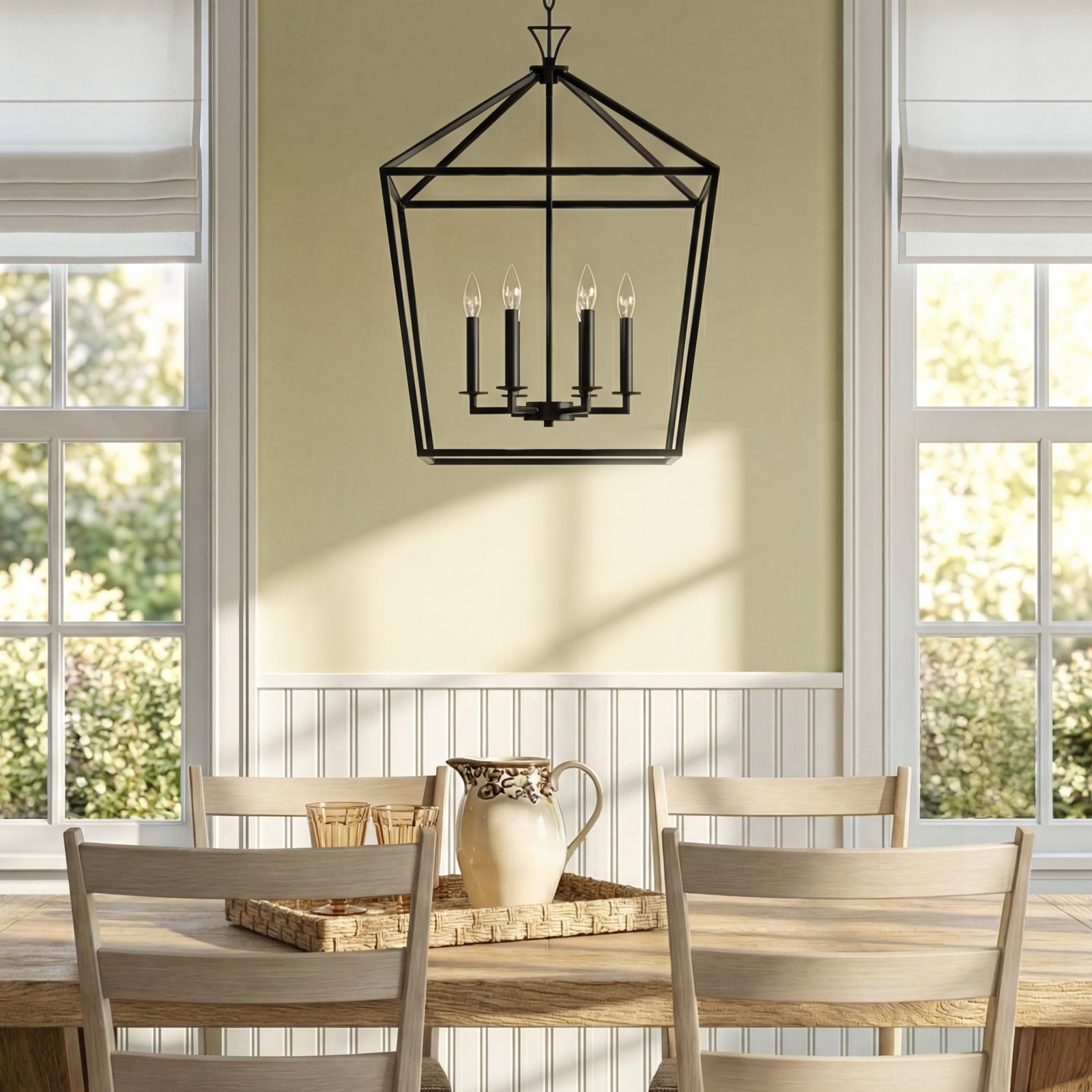 Hastings 6-Light Chandelier, Matte Black