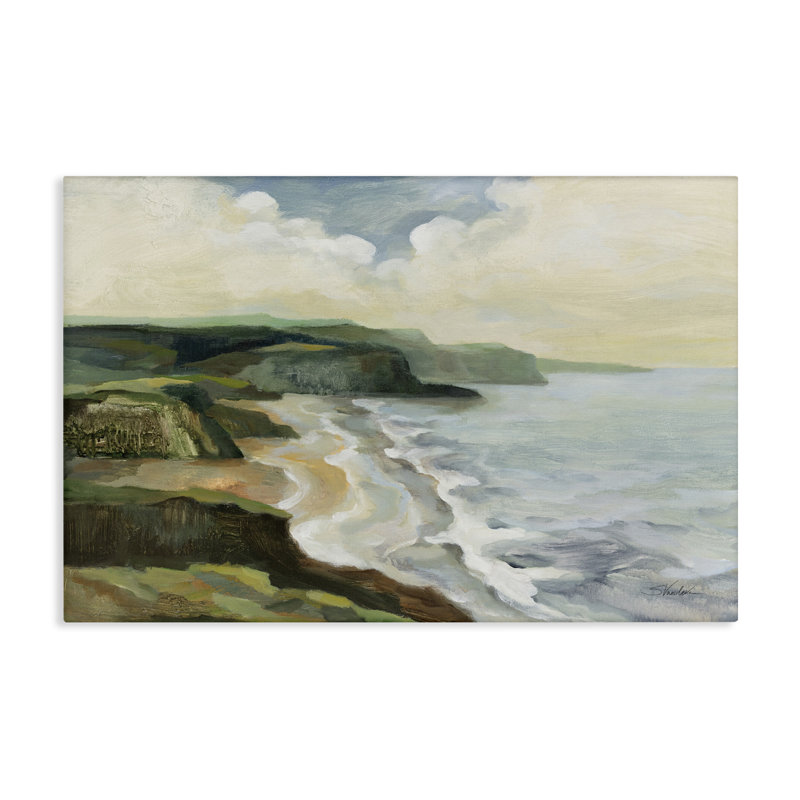 Art mural sur toile Falaises de la côte irlandaise par Silvia Vassileva, H 30 po x l 45 po