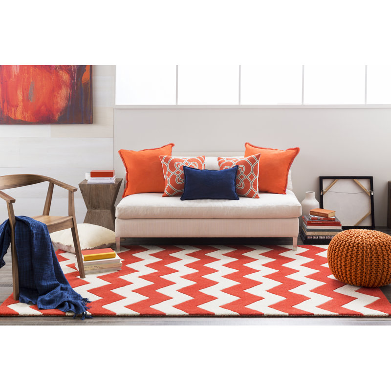 Repose-pieds rond large de 20 po Grimes, Orange