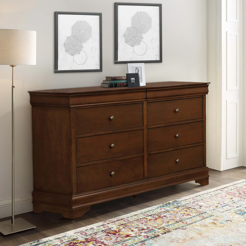 Commode anglaise à 6 tiroirs Rashad