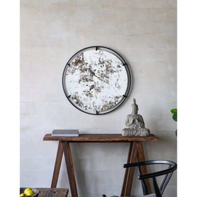 Miroir rond en fer