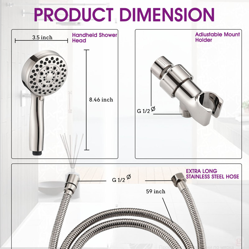 Pomme de douche à main massage