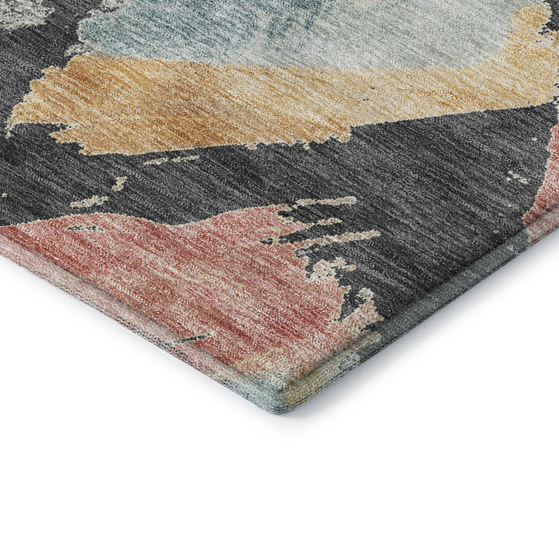 Premium Machine Washable Slesnick AMF1669 Diamonds Rug, Rectangle 1'8" x 2'6"