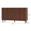 Armoire de rangement à 4 portes à 4 tiroirs avec pieds Ripple-109339449