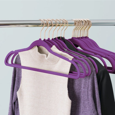 Velvet Non-Slip Standard Hanger for Dress/Shirt/Sweater