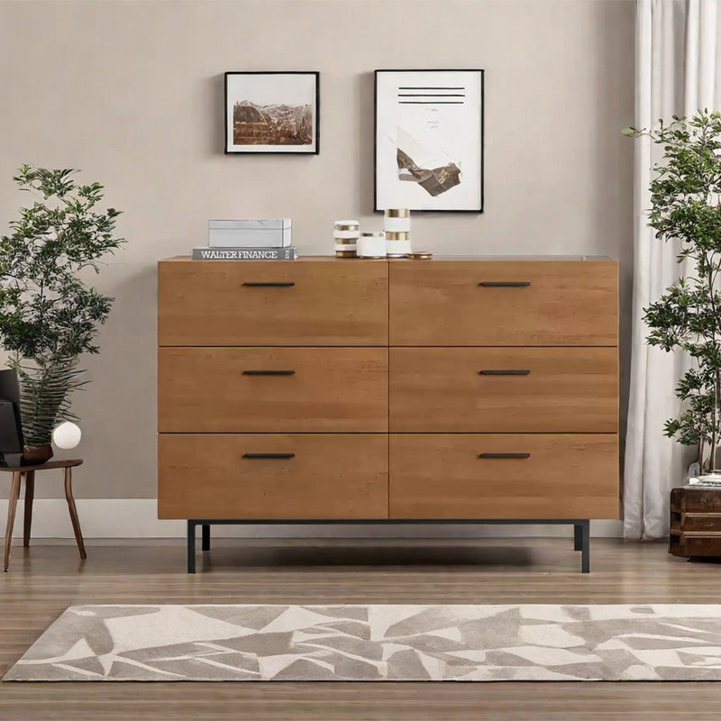 Eco-Friendly Decorative Cabinet with Smooth Drawer, 33.86" H x 55.12" W x 15.75" D