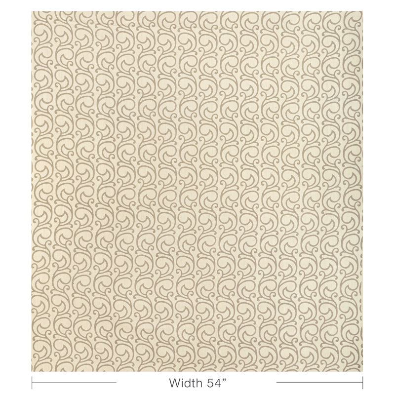 Serendipity Scroll Fabric, Oak