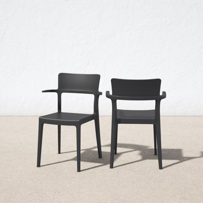 Jeffrey Stacking Patio Dining Armchair