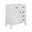 Meuble-lavabo de 30 po sans lavabo supérieur, base d'armoire seulement, armoire de rangement de salle de bain avec 3 tiroirs, une porte avec tablette-2595507