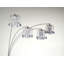 Lampe de salon 1pc de style moderne classique et luxueuse à têtes multiples et demi-lune
