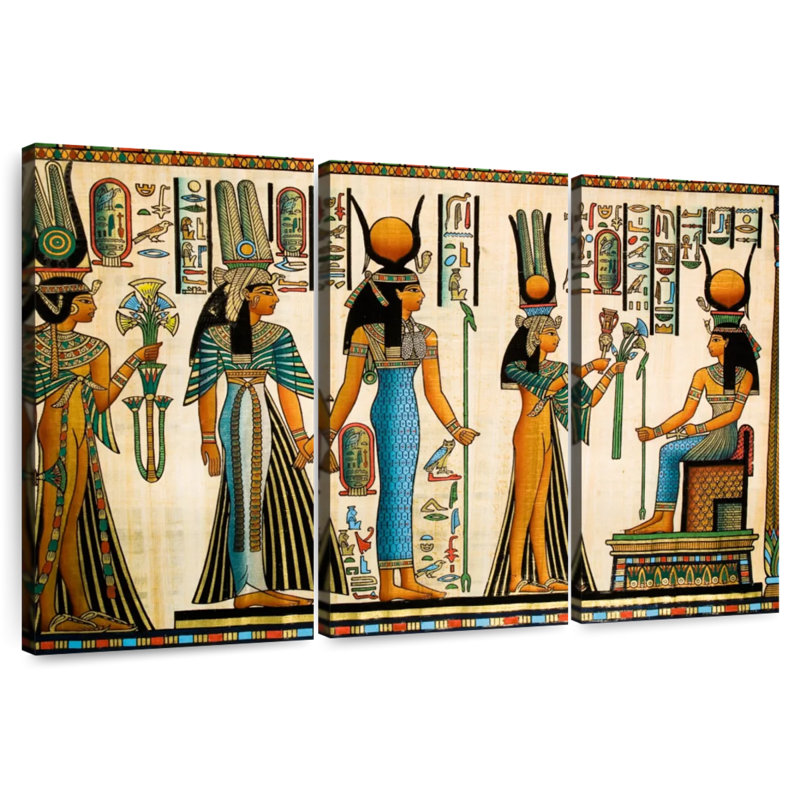 Papyrus de Pharaon antique Leisha, H 20 po x l 33 po
