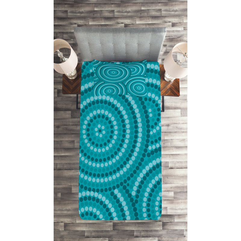 Modern & Contemporary Coverlet, Twin Bedspread + 1 Sham