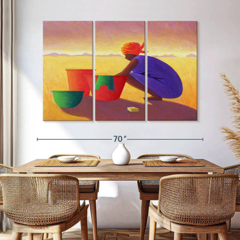 Washer Woman, 42" H x 65" W