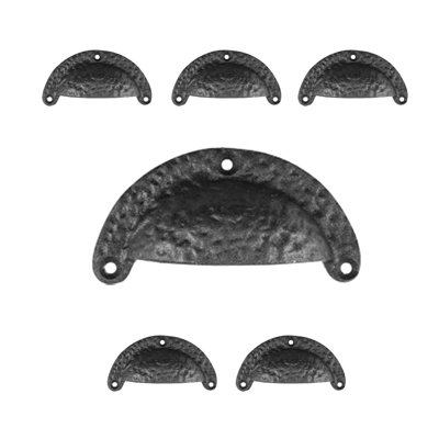 Iron 3 1/4" Center Cup/Bin Pull Multipack