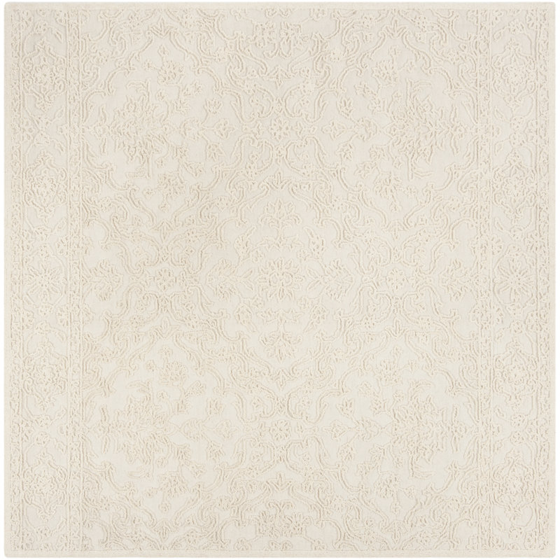 Martha Stewart Hand Tufted Wool Rug, Square 6'