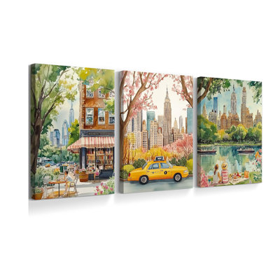 3 Piece Wrapped Canvas Print