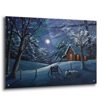 Loon Peak «Comforts Of Home» par Gary Adams, art mural en verre acrylique