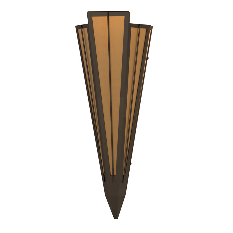 Applique murale encastrée Brum Steel, Bronze huilé
