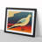 Dove Bird Deco Style Abstract - Single Picture Frame Print-406569-406574