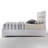 Modern white storage Queen bed