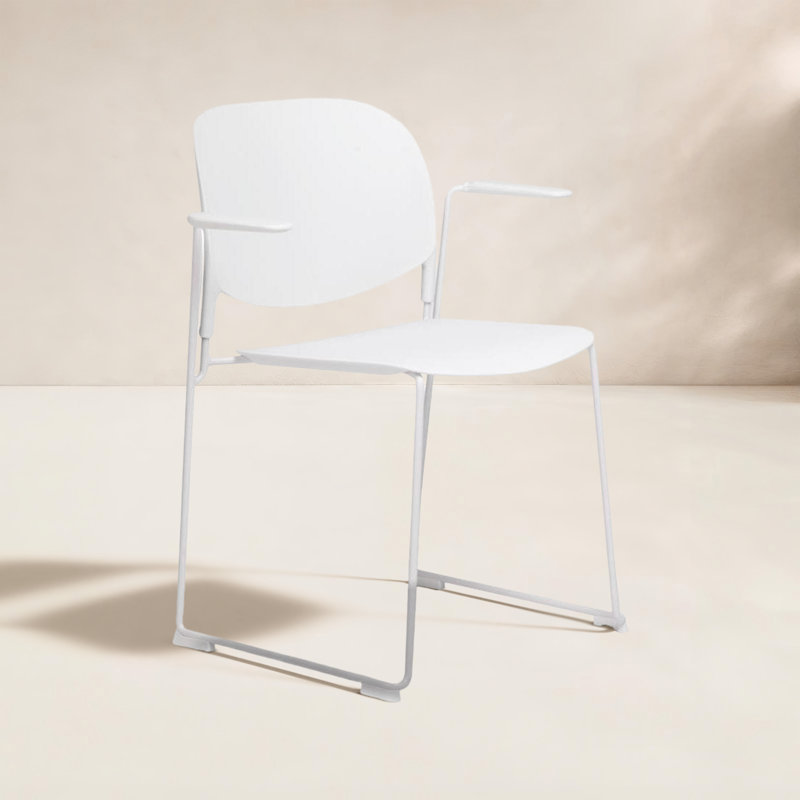 Fauteuil de salle à manger Calvin, Blanc