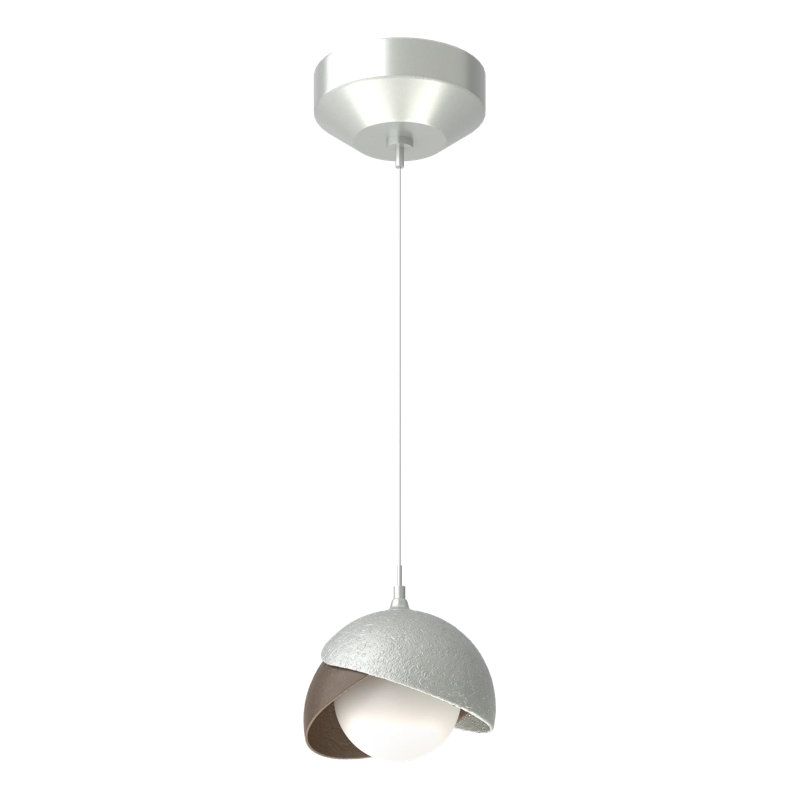Brooklyn 1 - Light Single Globe Pendant, Vintage Platinum, Bronze