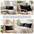 Southshore Fine Linens Vilano Quilted Sham Covers, Double-Brushed Microfiber Square-Stitched Pillow Shams with Piped Edges, Set of 2, 20" x 26" , Black-1353058871-1412896898