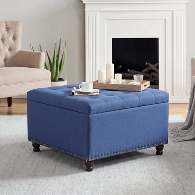 Arshi 30'' Tufted Square Storage Ottoman