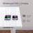 55 Inch Home Office Wireless Charging Glass Standing Desk With USB and Type-C