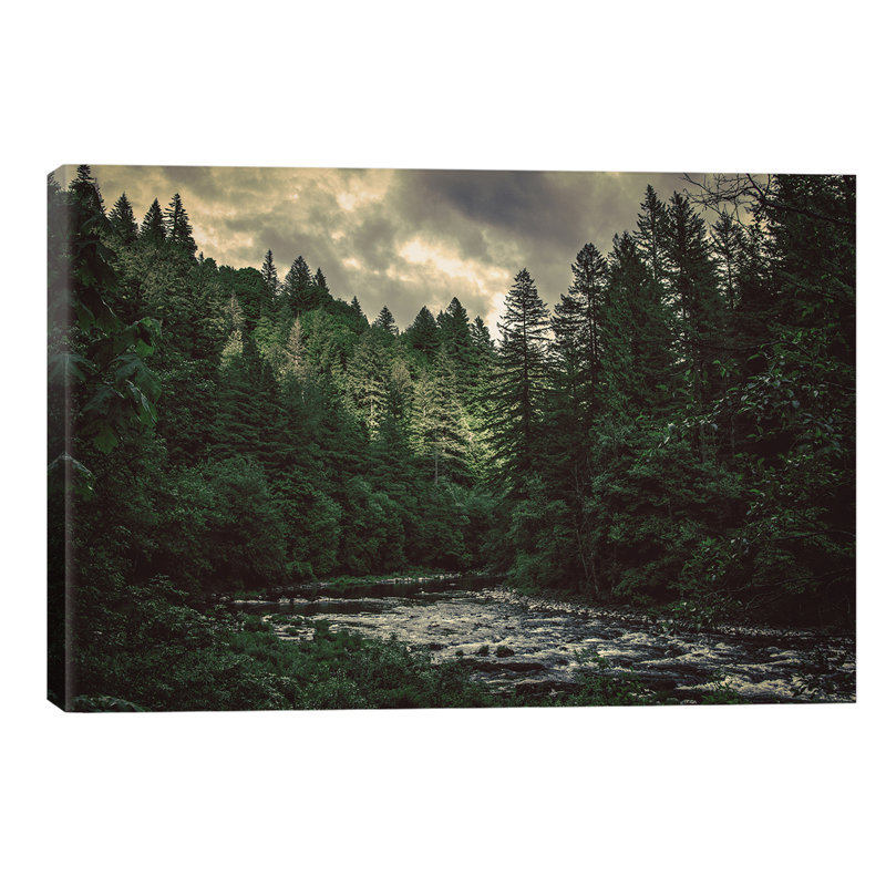 Pacific Northwest River And Trees by Nature Magick - Wrapped Canvas Print, 101.6 cm H x 66.04 cm W x 1.91 cm D