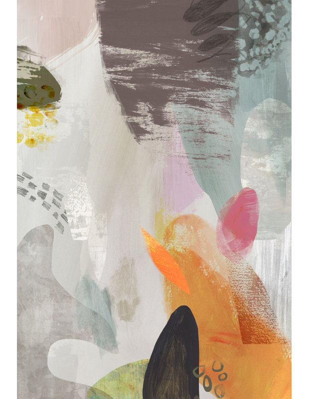 «First Impression» par Jean Kenna, impression sur toile tendue, Couche de verre, H 58 po x l 40 po x P 1,5 po