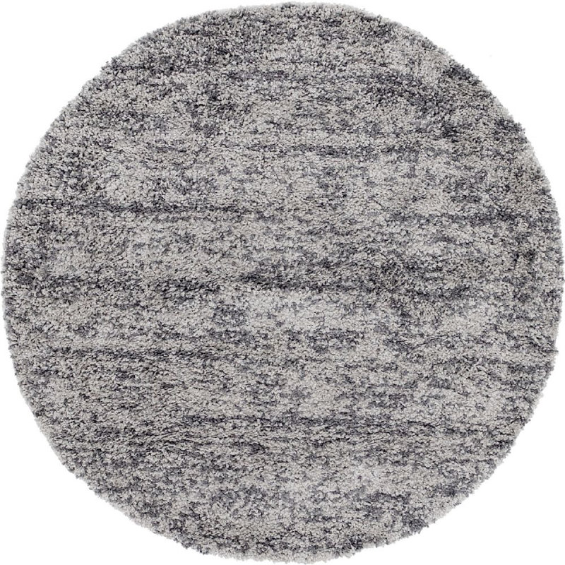 Mitzy Striped Indoor Rug, Round 5'