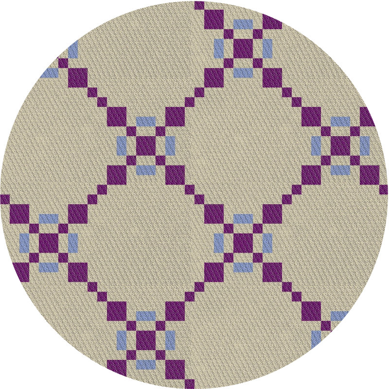 Southwestern Indoor Rug, Round 3'