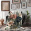 «Blossom Spectrum Dreamscape» - couverture en sherpa de qualité supérieure - reproduction d'art luxueuse-97350123