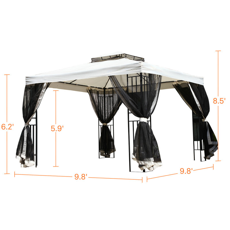 3m x 3m Steel Gazebo