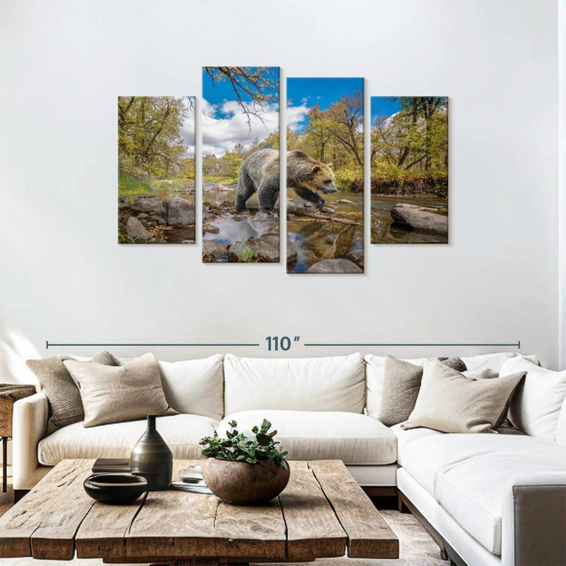 Brampt Grizzly Bear Creek, 48" H x 75" W