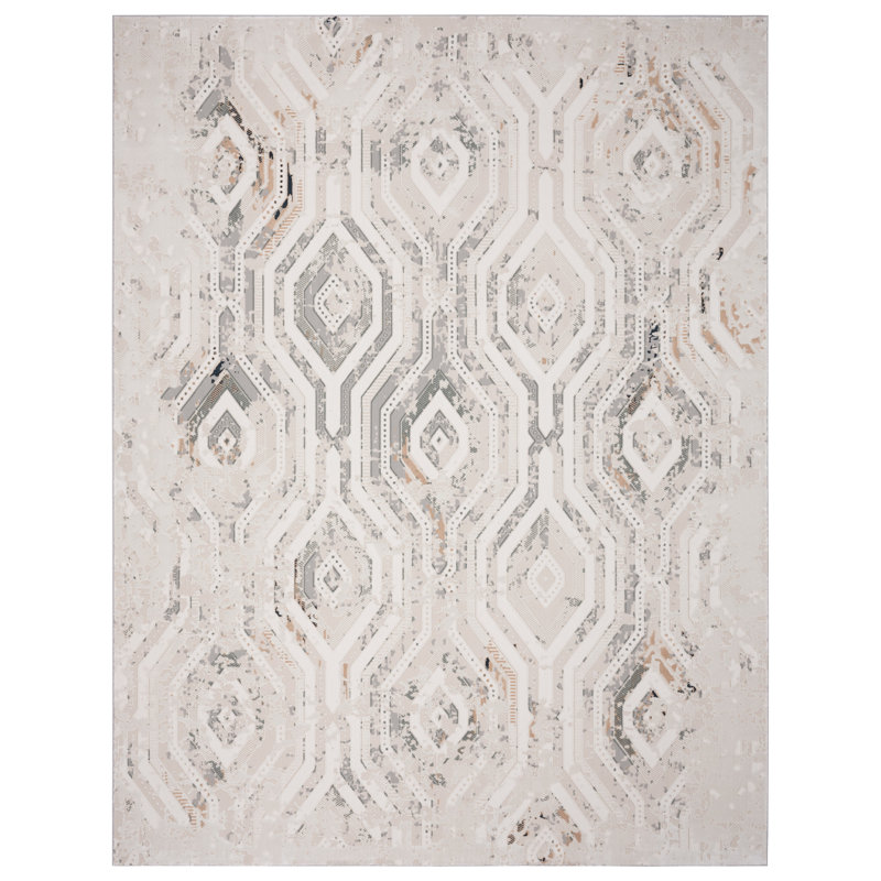 Aleazay Geometric Indoor Rug, Rectangle 7'10" x 9'10"