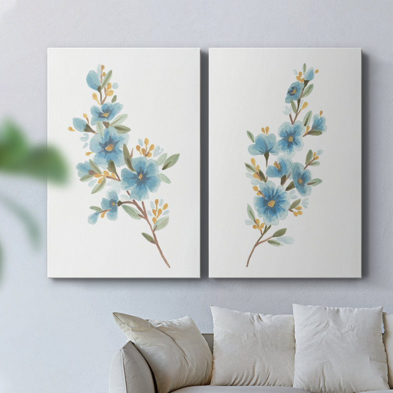 Toile tendue Wildflower Sprig I-Premium Gallery - prête à être accrochée, H 18 po x l 24 po