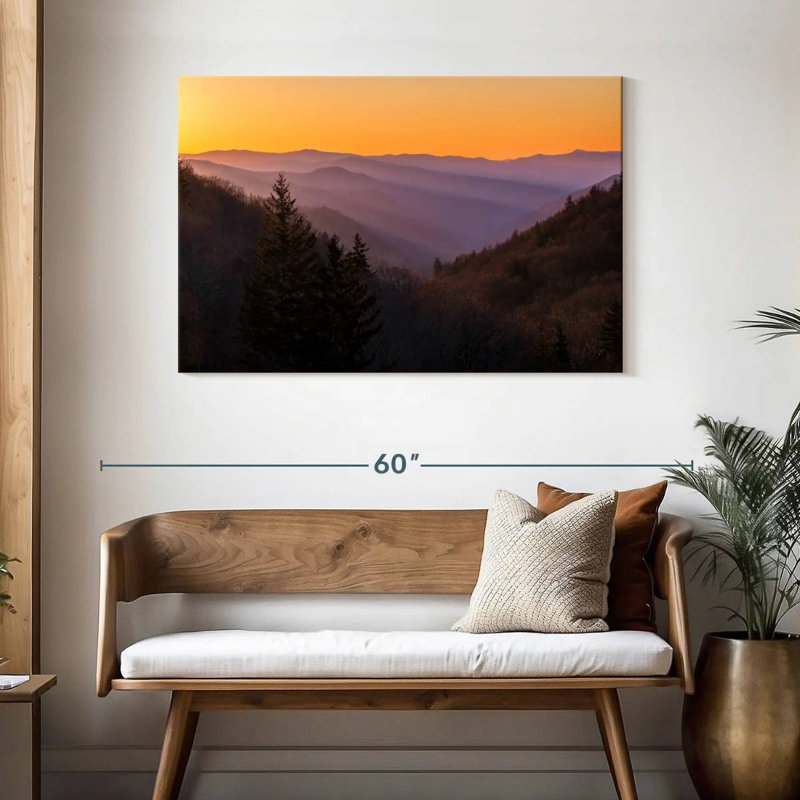 Alvord Sunrise In The Smokies, H 30 po x l 45 po