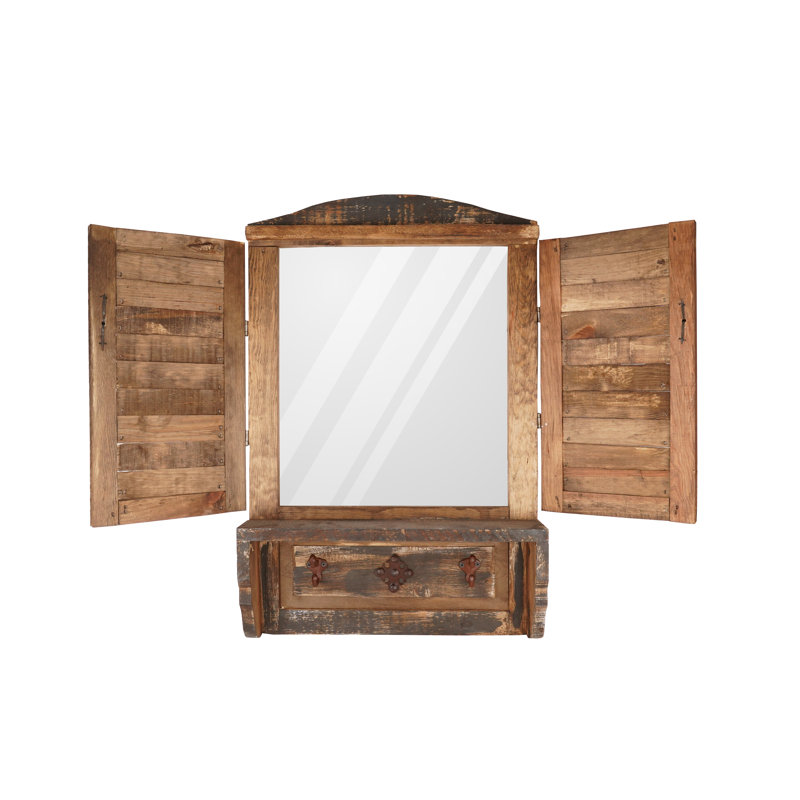 Solid Wood Wall Coat Rack, Gray