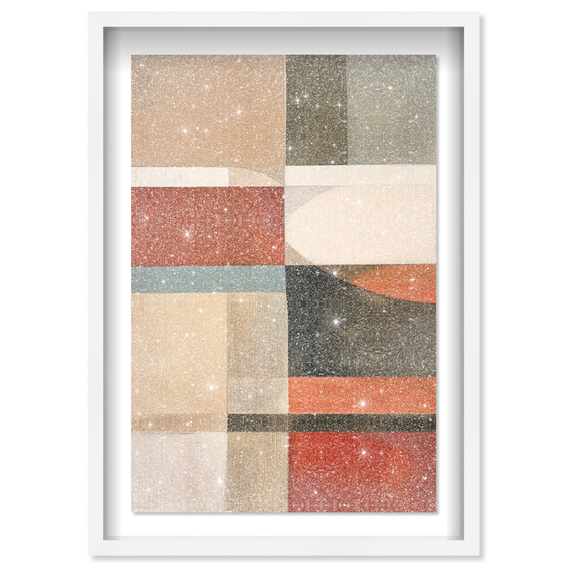 Pattern Pulse II Shadowbox Abstract Print by Oliver Gal, Black Frame, 10 x 15, 16.5"H x 11.5"W, White Frame