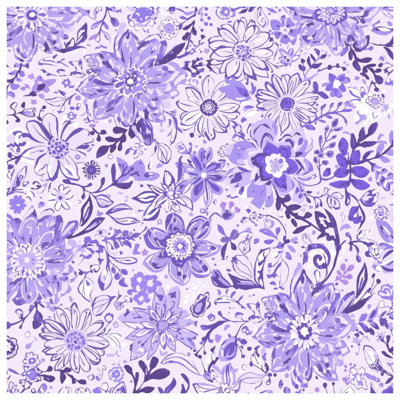 Coussins décoratifs mauves à motif floral